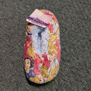 Disney Princess Kids Slipper Socks - Pink and Yellow